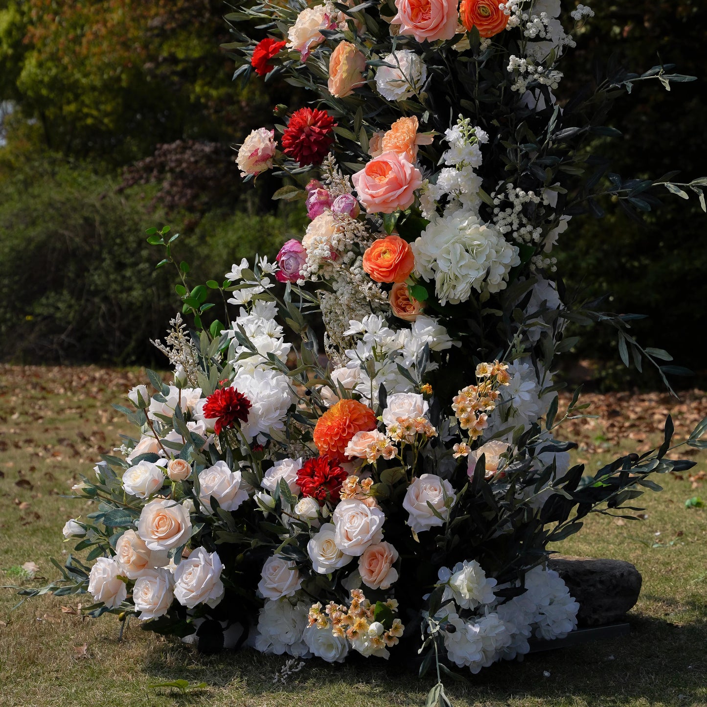 TERRA COTTA- FLOWER COLUMNS