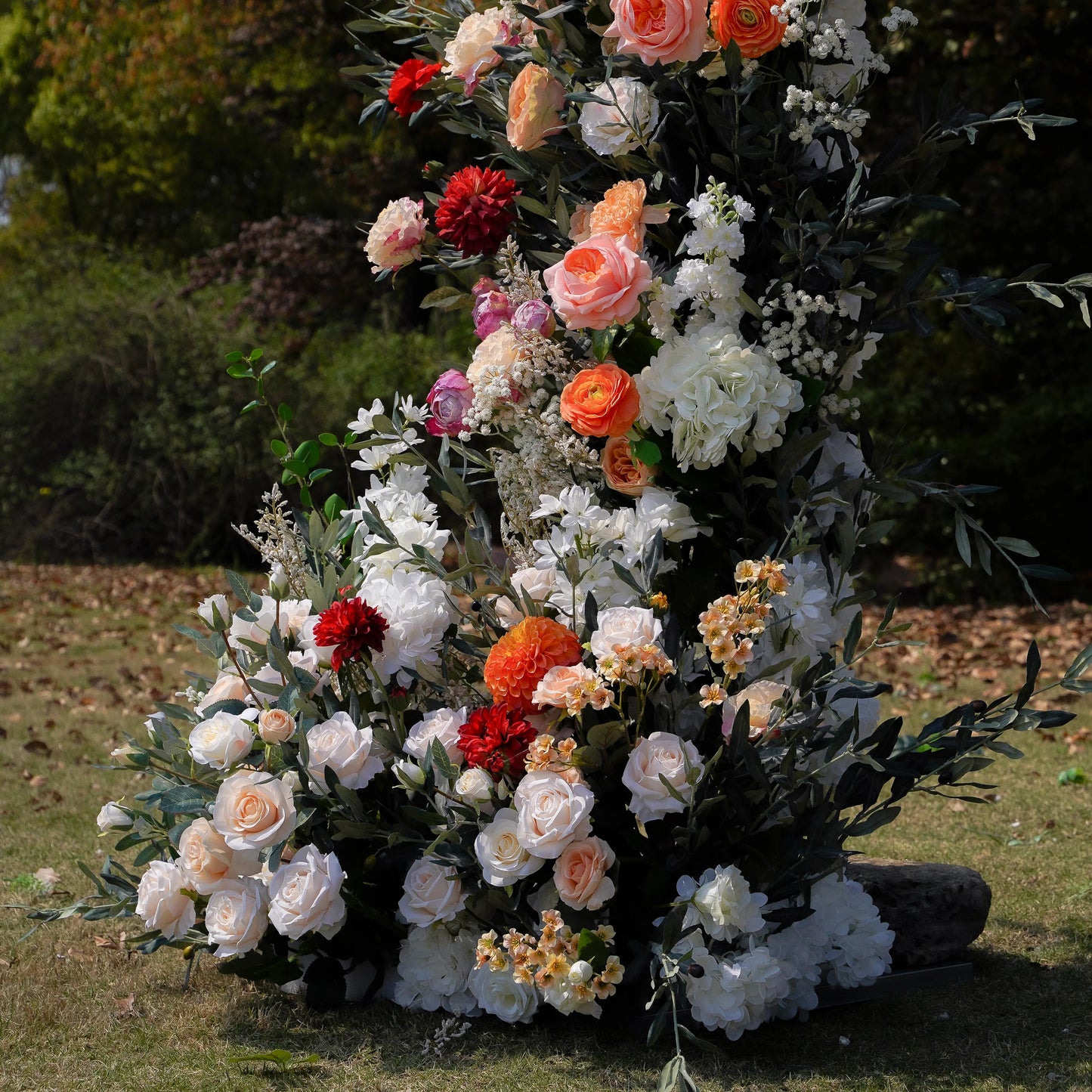 TERRA COTTA-  FLOWER COLUMNS