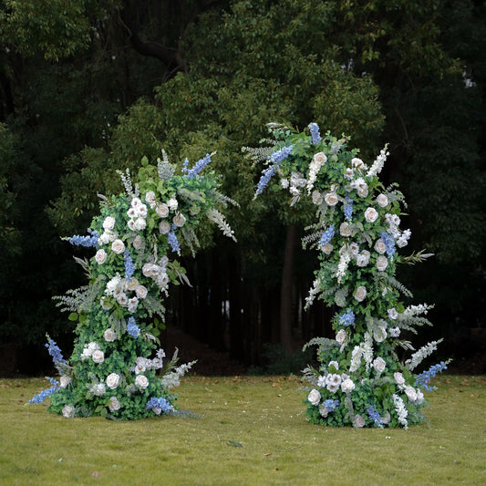 DENIM- FLORAL HORN ARCH