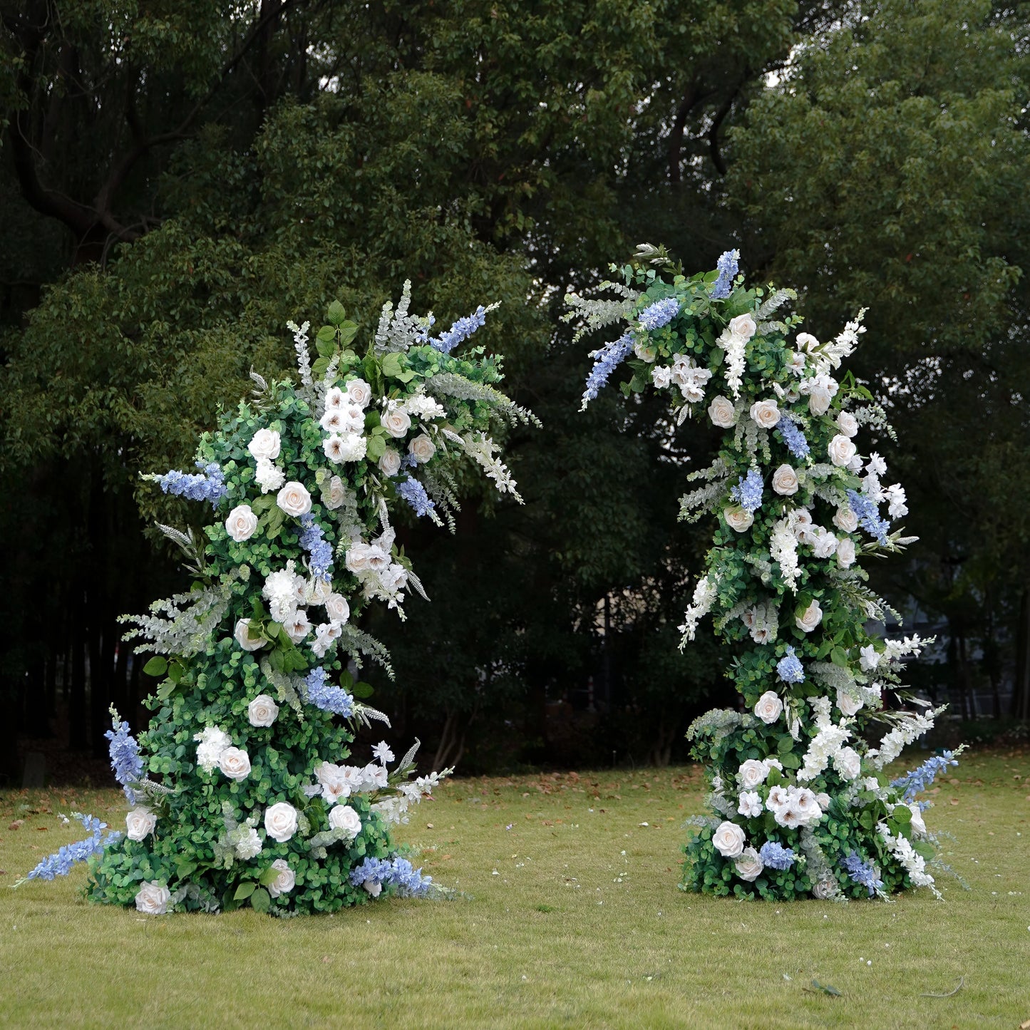 DENIM- FLORAL HORN ARCH