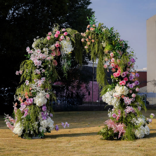 WILLOW- FLORAL HORN ARCH