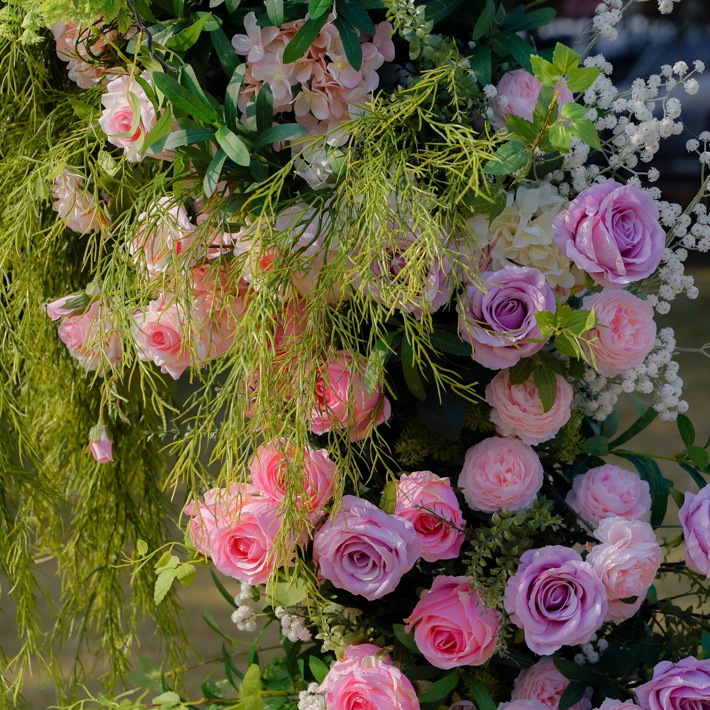 WILLOW- FLORAL HORN ARCH