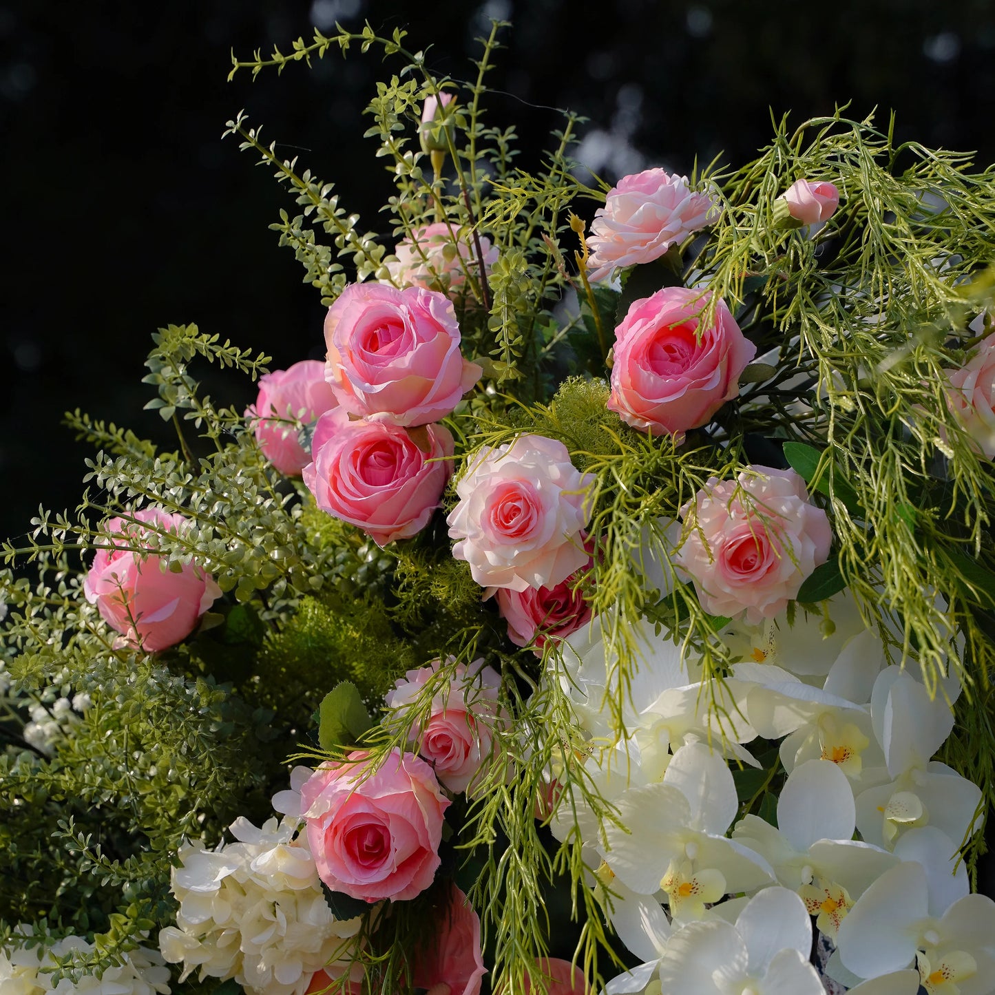 WILLOW- FLORAL HORN ARCH