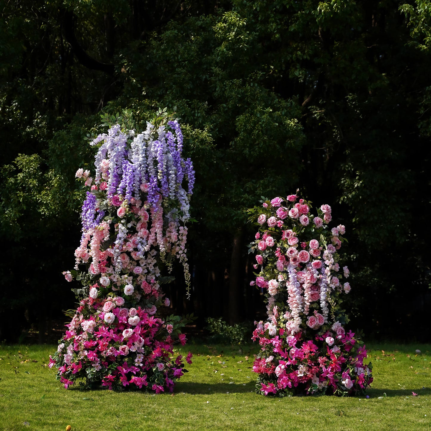 WISTERIA- FLOWER COLUMNS