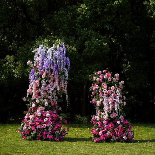 WISTERIA- FLOWER COLUMNS