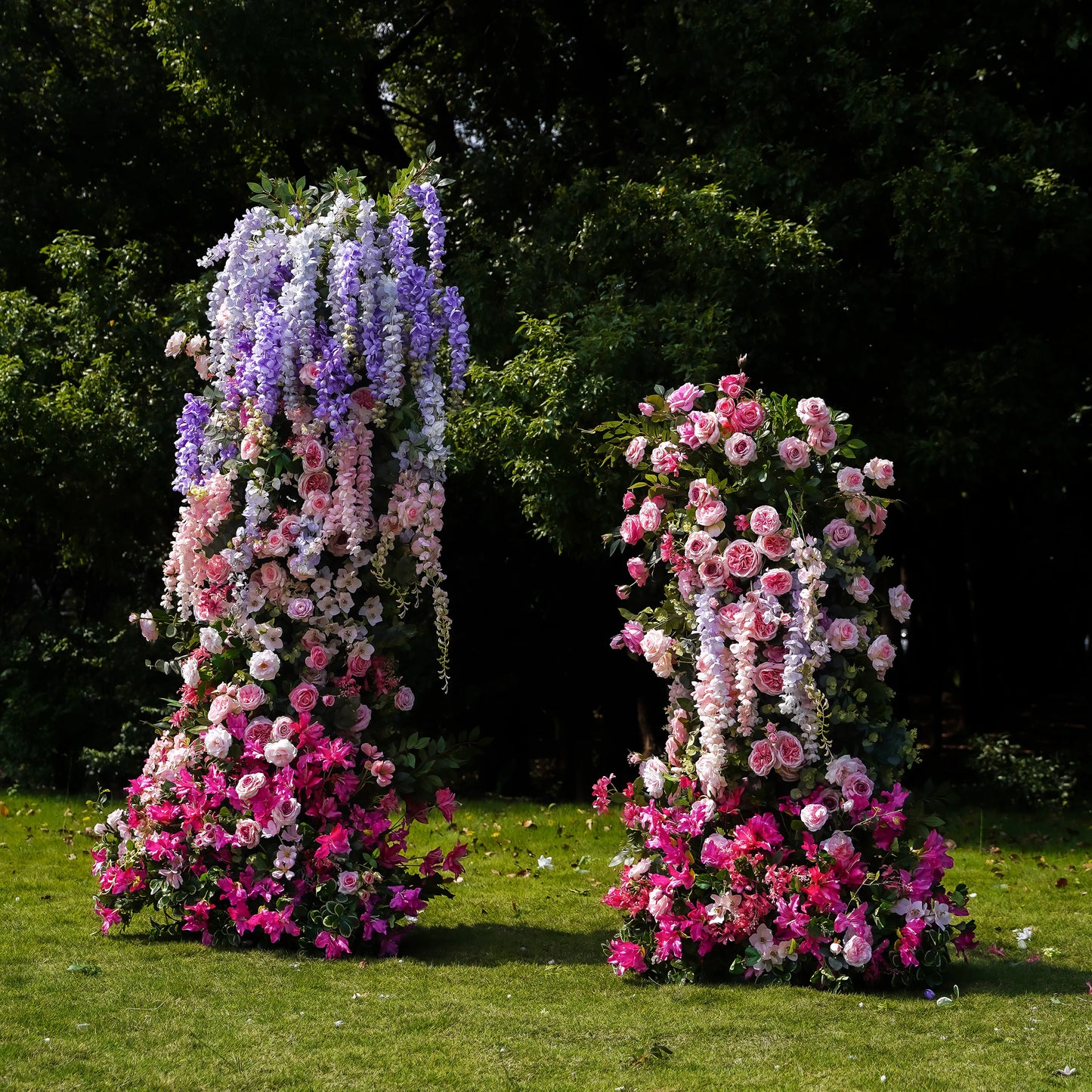 WISTERIA- FLOWER COLUMNS